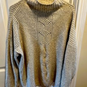 Soft roomy sweater, beige